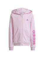 Adidas Essentials Lineární celorozepínací mikina s kapucí Jr S2666