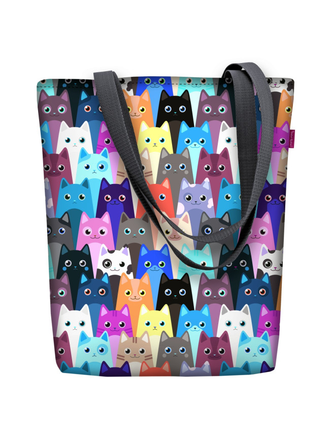 Bertoni Plátěná taška Sunny Meow Multicolour