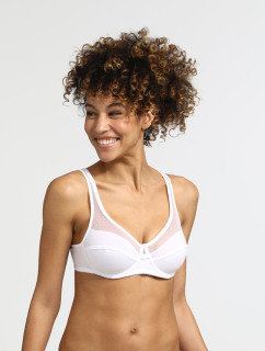 Dámská podprsenka z bio bavlny DIM GENEROUS COTTON BIO BRA - DIM - bílá