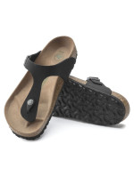 Birkenstock Gizeh Birko-Flor women's Narrow Black žabky pro úzkou nohu vegan black (1020487) dámské