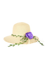 Art Of Polo Hat cz21247-4 Light Beige/Violet