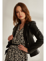 Monnari Bundy Black Imitation Leather Biker Jacket Black