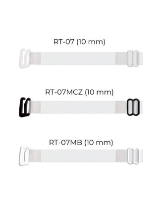 Silikonové ramínko za krk s plastovými háčky Julimex 10 mm RT 07