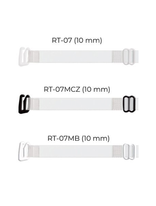 Silikonové ramínko za krk s plastovými háčky Julimex 10 mm RT 07