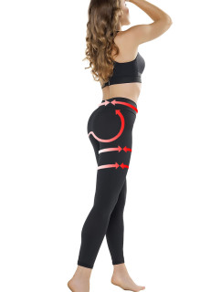 gWINNER Push-Up Leggins Anti Cellulite kolor:black