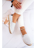 Dámské módní espadrilky Polka Dots Big Star - bílé