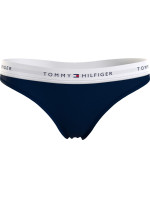 Dámská tanga THONG UW0UW03835 DW5 tm. modré - Tommy Hilfiger