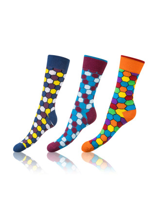 Bellinda Crazy Socks BE491004-307 3-pack kolor:karo