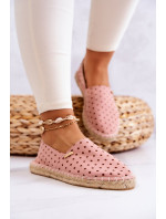 Dámské módní espadrilky Polka Dots Big Star - růžové