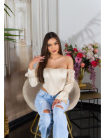 Sexy korzet Koucla Corset Top off-shoulder Satin Look