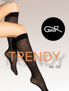 Gatta Knee Socks 02 40 DEN kolor:nero