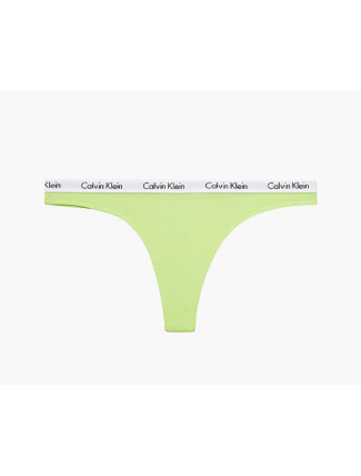 Dámská tanga D1617E LT3 žlutá - Calvin Klein