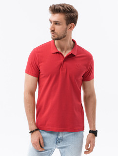 Ombre Polo trička S1374 Červená