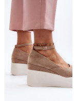 Dámské béžové espadrilky Malla Wedge