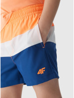 Chlapecké plážové šortky typu boardshorts 4F - oranžové