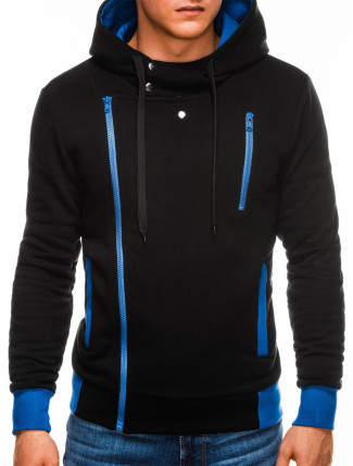 Ombre Hoodie B297 Black/Blue