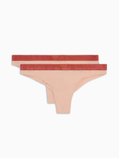 Dámská tanga 2PACK 163333 3F235 03050 nude - Emporio Armani