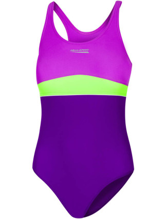 AQUA SPEED Plavky EMILY Dark Violet/Green/Violet