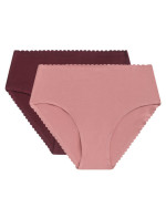 Dámské boxerky 2ks DIM BODY TOUCH HIGHWAIST BRIEF - DIM - fialová