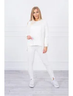 Set s oversize halenkou ecru