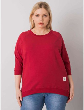 Bavlněná plus size mikina 6872 - FPrice