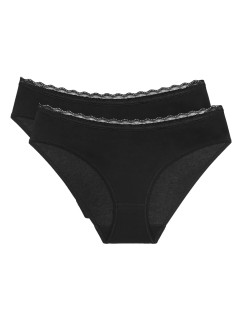 Dámské kalhotky Feel Of Cotton Tai 2P - BLACK - černé 0004 - TRIUMPH