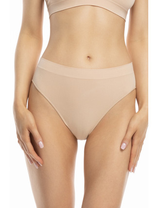 Dámské bambusové kalhotky Bamboo Bikini béžové - Julimex