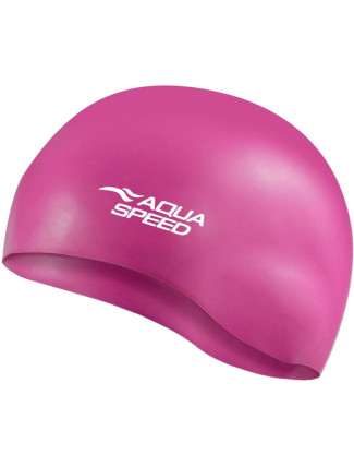 AQUA SPEED Plavecká čepice Mono Dark Pink Pattern 29