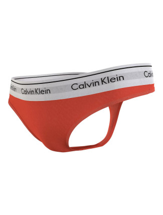 Calvin Klein Spodní prádlo Tanga 0000F3786E1TD Orange