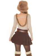 SexyBack! Koucla finednitted jumper with fake fell