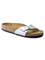 Dámské žabky Birkenstock Madrid Birko-Flor Silver regular wide (0040411) dámské