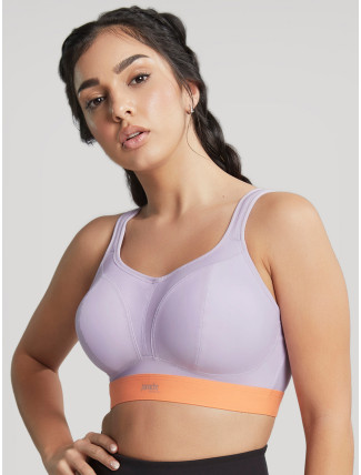 Sportovní podprsenka Non Wired Bra 7341B fialovo/orange - Panache