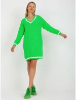 Dámský svetr LC SW 8023 fluo zelený