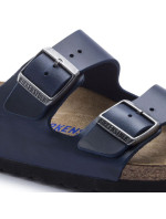 Birkenstock Arizona Soft Footbed Oiled Leather Narrow Žabky dámské/mužské Blue for Narrow Foot Oiled Leather (1013644)