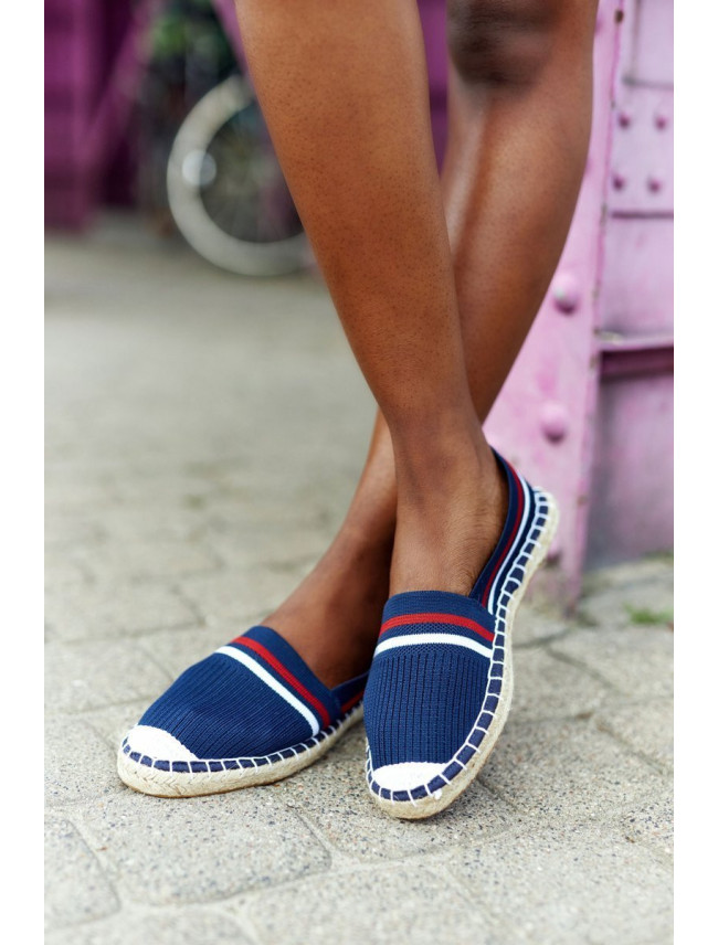 Espadrilles On A Braided Sole Big Star HH274483 Navy Blue