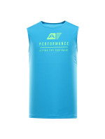 Pánské rychleschnoucí tílko ALPINE PRO MIXED neon atomic blue