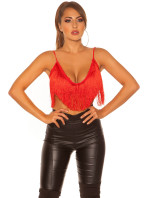 Sexy top KouCla Crop Top s třásněmi