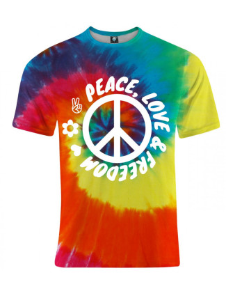 Aloha From Deer Peace And Love Tričko TSH AFD358 Multicolour