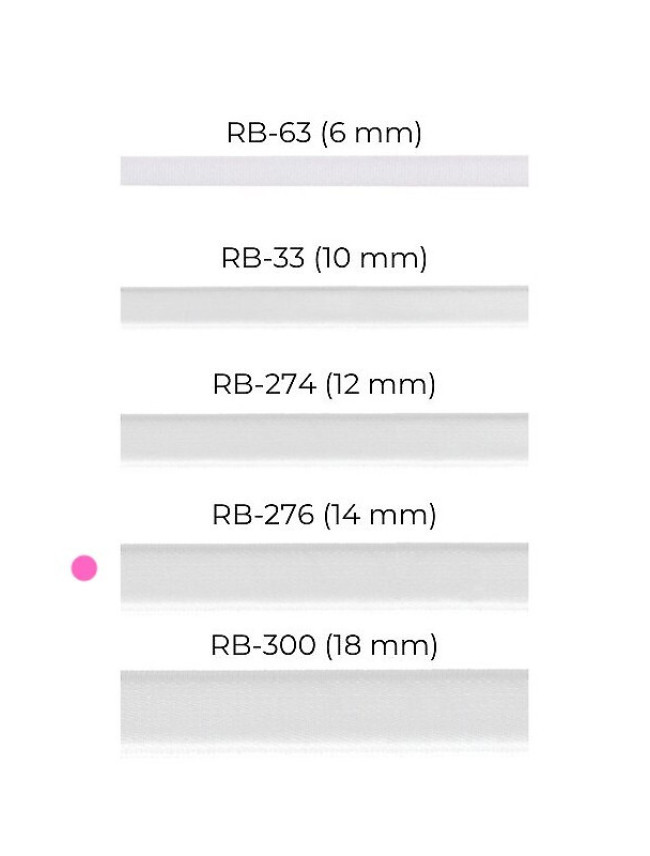 Látková ramínka Julimex 14mm RB 276,277