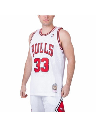 Mitchell & Ness Chicago Bulls NBA Home Swingman Jersey Bulls 97-98 Scottie Pippen M SMJYAC18054-CBUWHIT97SPI Pánské oblečení