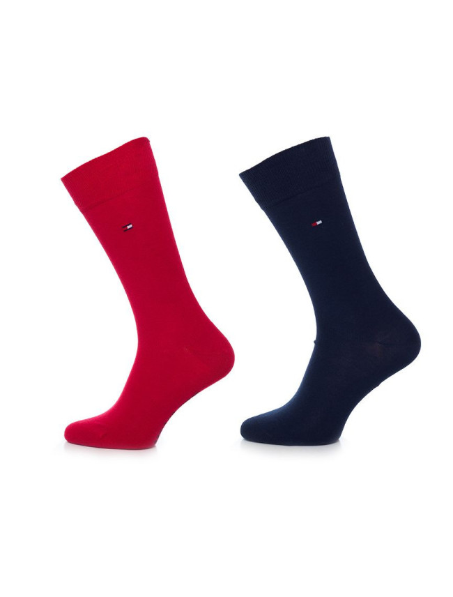 Ponožky Tommy Hilfiger 3Pack 371111 Red/Navy Blue