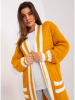 Cardigan BA SW 0291 1.56P tmavě žlutá