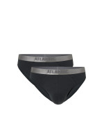 Pánské slipy z Pima bavlny ATLANTIC 2Pack - tmavě šedé