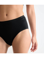 Dámské kalhotky GO Daily Cotton Midi 3P - BLACK - černé 0004 - SLOGGI
