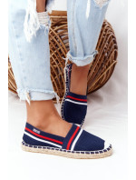 Espadrilles On A Braided Sole Big Star HH274483 Navy Blue