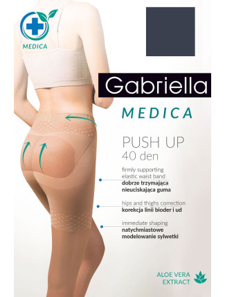 Gabriella Medica Push-up 40 Den Code 128 kolor:grafit