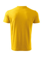 V-neck tričko unisex žlutá