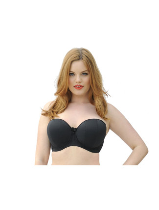 Podprsenka s kosticí Luxe Strapless CK2601-1 černá - Curvy Kate