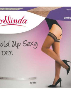 Samodržící punčocháče HOLD UP SEXY 15 DEN - BELLINDA - amber