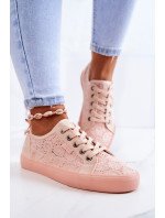 Openwork Sneakers BIG STAR JJ274059 Light pink